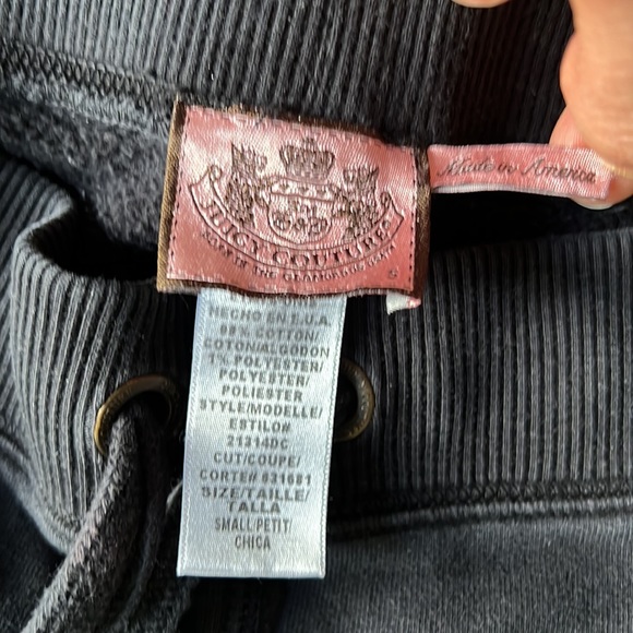 Juicy Couture black fleece green crest sweatsuit tracksuit full set - Picture 5 of 13